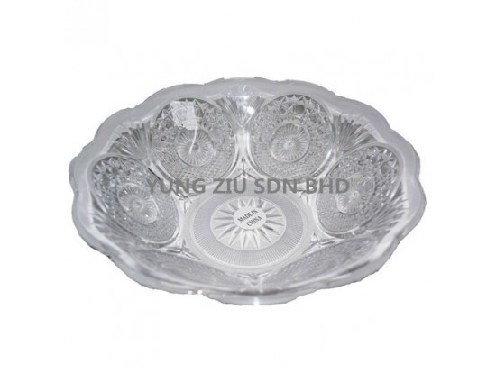 8817#TRANSPARENT FRUIT PLATE28*7.5CM